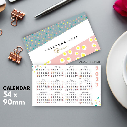 Pocket Size 2023 Calendar 100-100pcs sc13