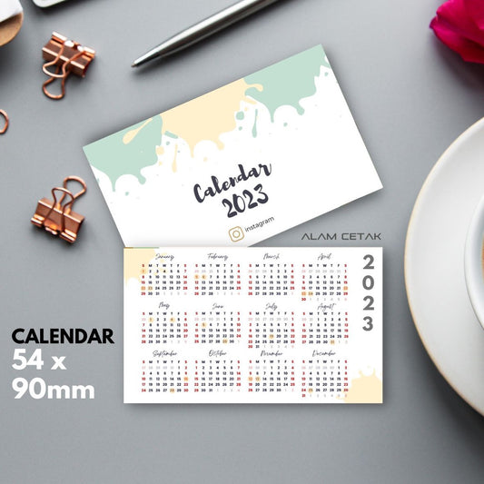 Pocket Size 2023 Calendar 100-100pcs sc7