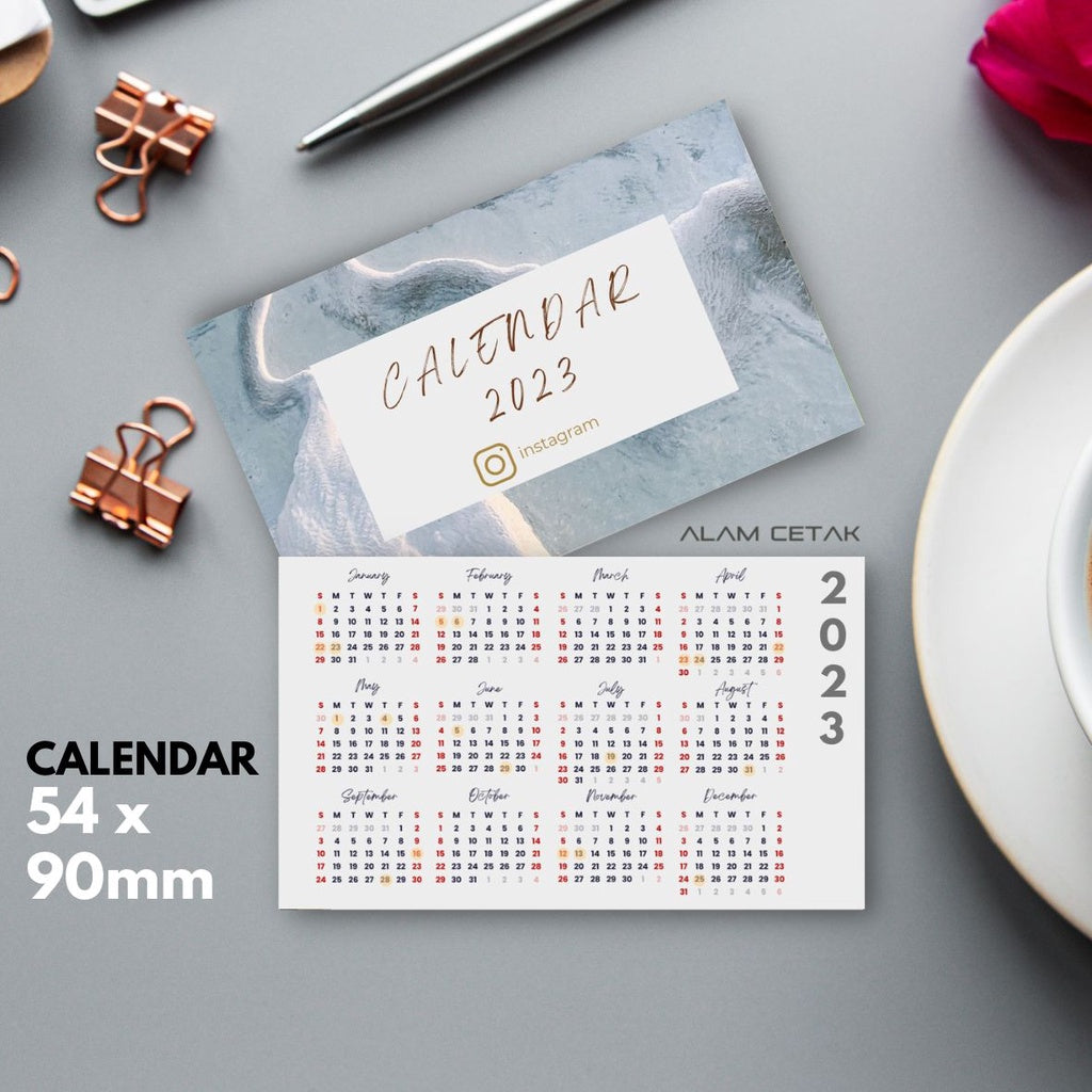 Pocket Size 2023 Calendar 100-100pcs sc11