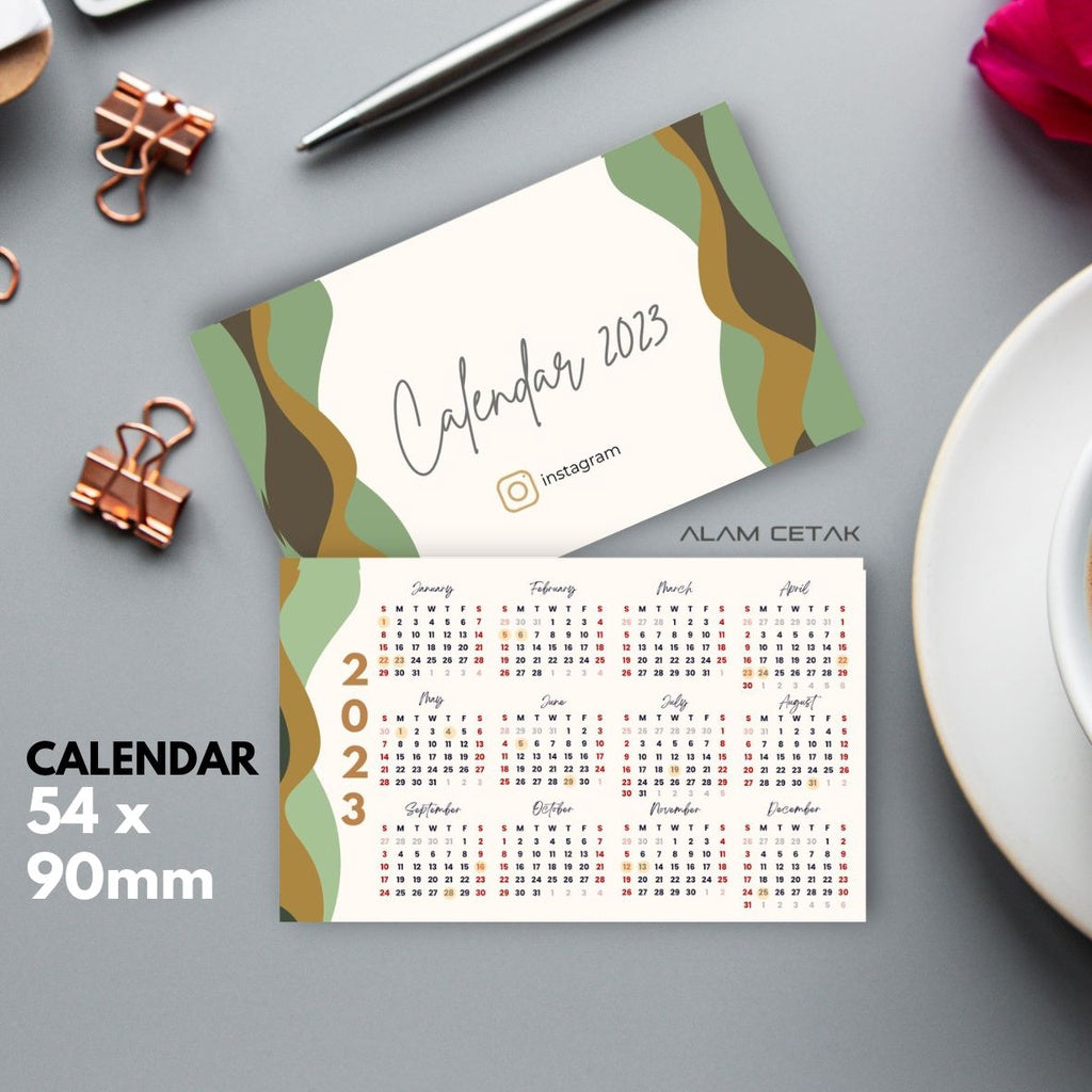 Pocket Size 2023 Calendar 100-100pcs sc1