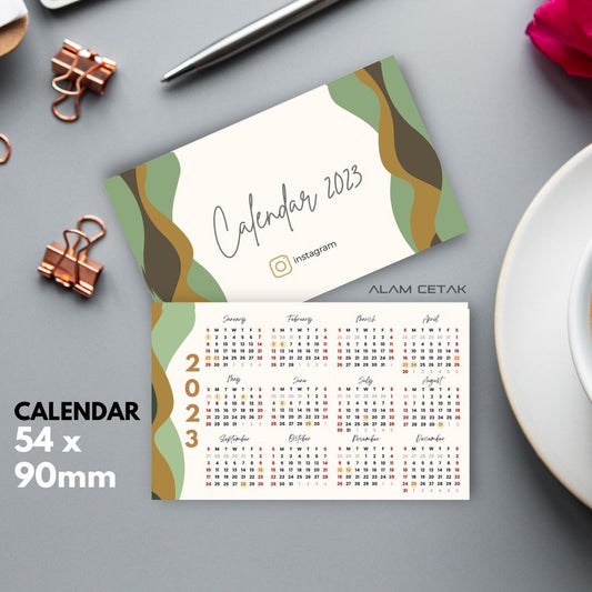 Pocket Size 2023 Calendar 100-100pcs sc1