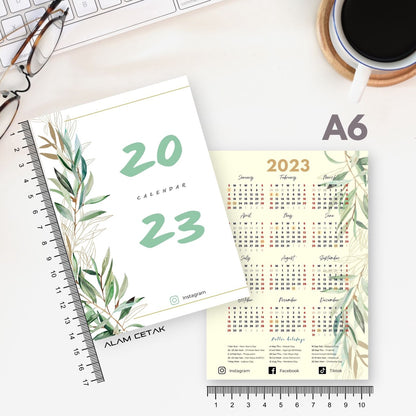 A6 / A7 2023 Calendar 100-500pcs C9